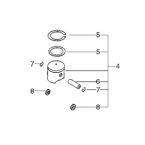 Kit piston débroussailleuse Echo