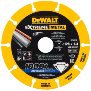 Disque Extreme métal 125 x 22,23 x 1,3 mm Dewalt