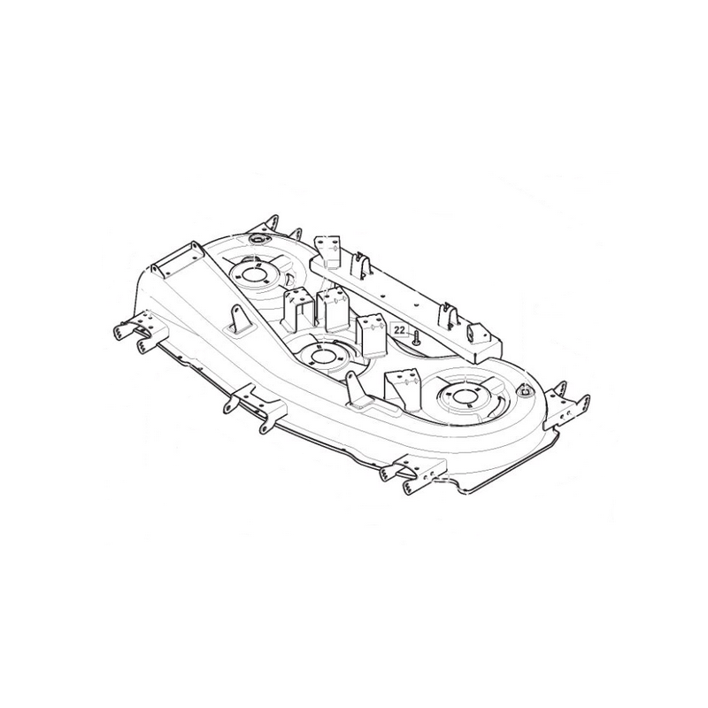 3B BP CUTT. DECK ASSY MTR 118 SD