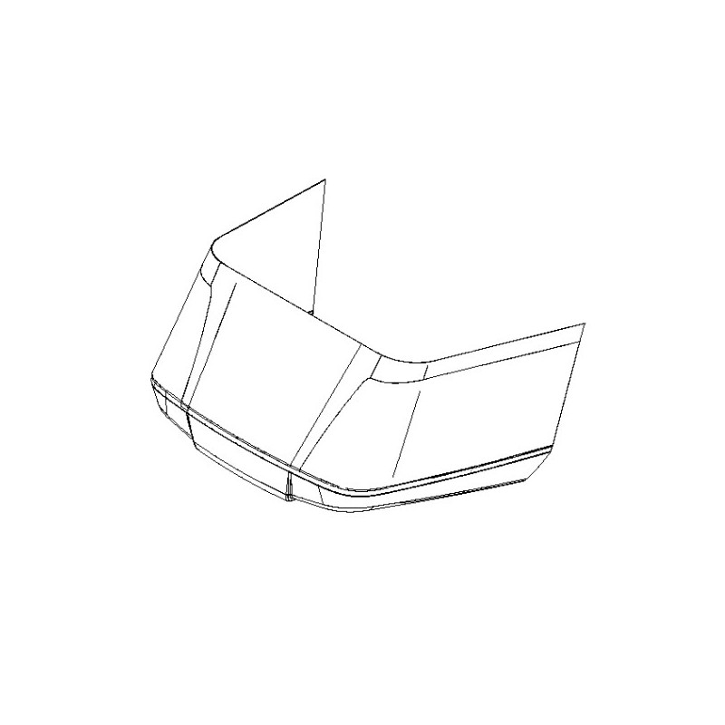 Partie inférieure bac de ramassage tracteur tondeuse Husqvarna