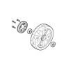 Roue arrière tondeuse autotractée 200mm Stiga / Alpina 381007484/2 modal atc