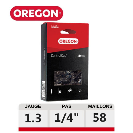 Chaine tronçonneuse 58 dents ControlCut Oregon 25AP