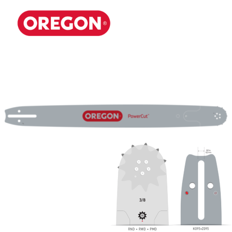 Guide-chaine tronçonneuse Husqvarna PowerCut Oregon 3/8", 058"  RNDK095