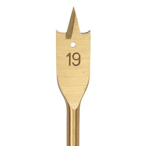 Mèche à bois plate titanée Silverline