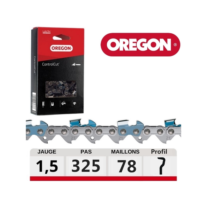 Chaine tronçonneuse ControlCut 78 dents .325 OREGON 21BPX