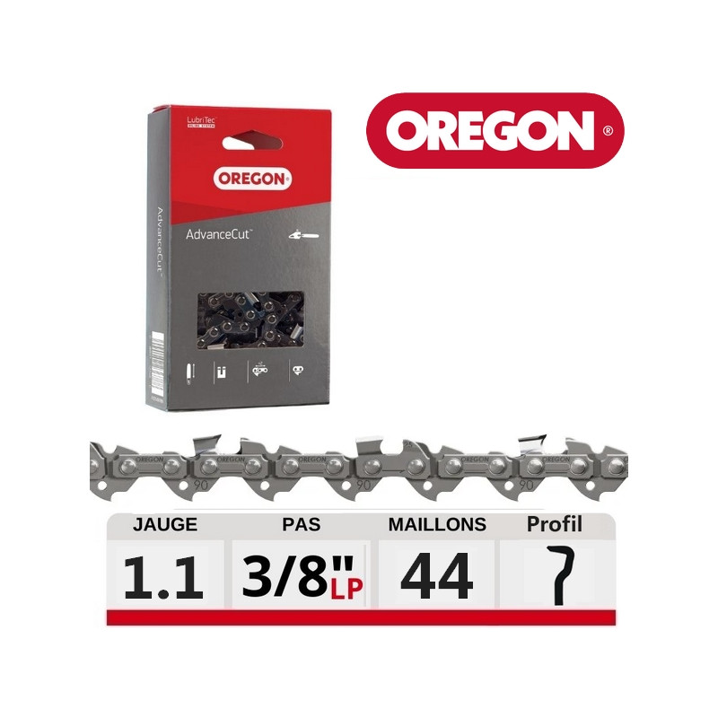 Chaine tronçonneuse 44 dents AdvanceCut Oregon 90PX044E