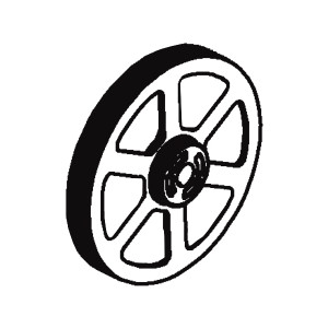Poulie transmission motobineuse Staub Tillence