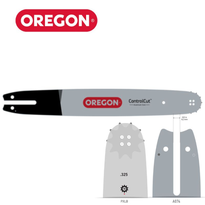 Guide chaîne tronçonneuse Stihl 325 063 Oregon 163PXLBA074 - 183PXLBA074