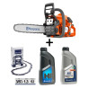 Pack tronçonneuse thermique Husqvarna 130 guide 35 cm modal atc