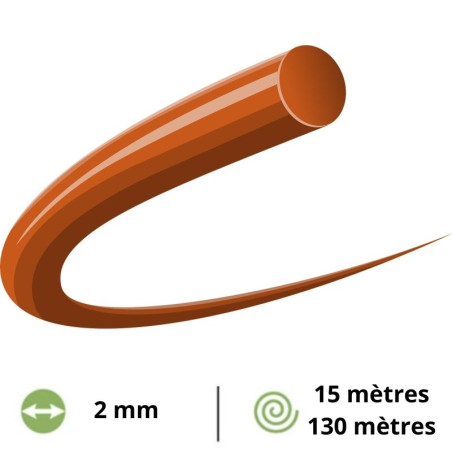 Fil débroussailleuse rond Husqvarna Opti Round - 2 mm