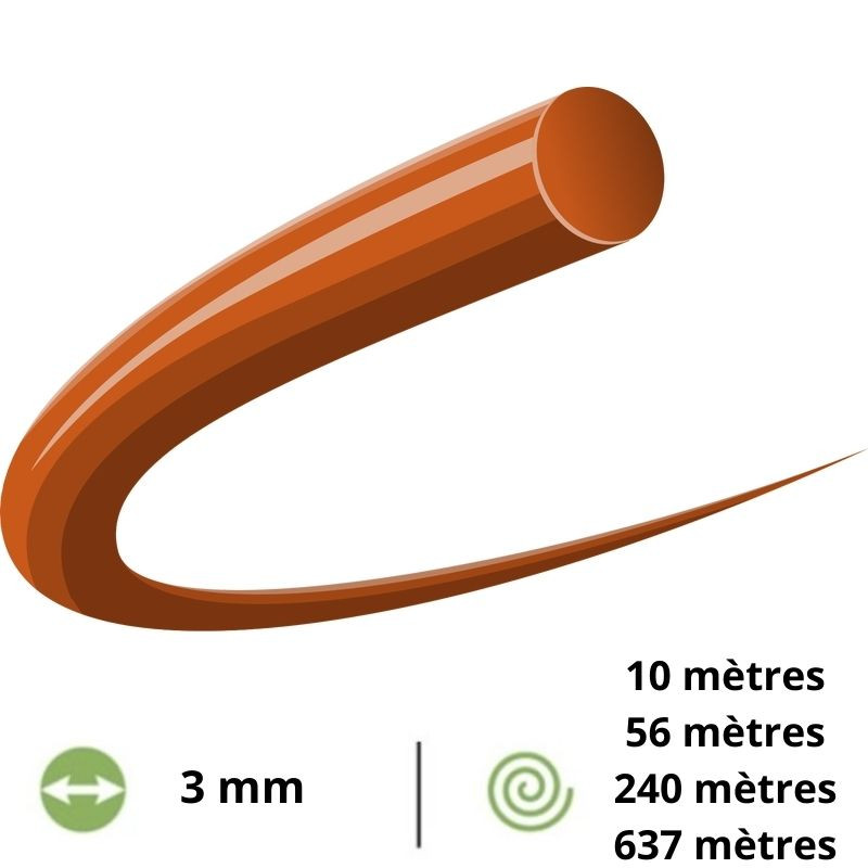 Fil rond Husqvarna Opti Round Ø3mm