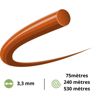 Fil débroussailleuse rond Husqvarna Opti Round - 3,3 mm