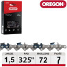 Chaine tronçonneuse carrée Oregon PowerCut 72 dents 325 058 - 21LPX072E modal atc