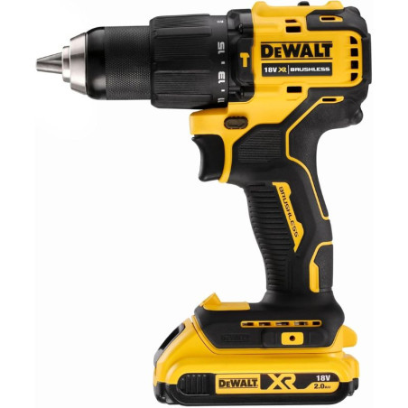Perceuse visseuse compacte à percussion Dewalt XR 18V + batterie 2Ah et chargeur