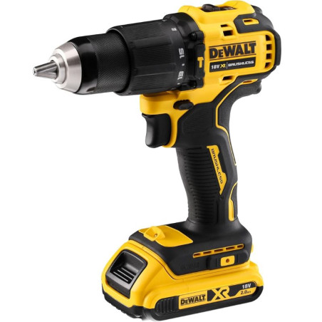 Perceuse visseuse compacte à percussion Dewalt XR 18V + batterie 2Ah et chargeur