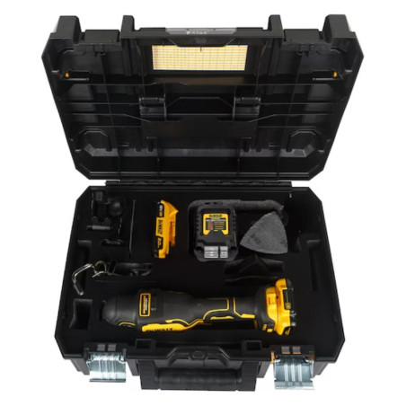 Multi-Cutter Dewalt 18V 2.0Ah Li-Ion - Sans Charbons + 32 Accessoires Coffret T-STAK
