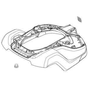 Carter principal tondeuse robot Husqvarna 450X, 520, 550