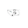 Kit piston débroussailleuse Husqvarna - 590553502 modal atc