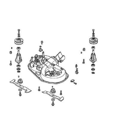 Carter de coupe complet autoportée Honda HF2315 - 80566VK1003