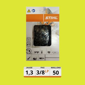 Chaîne tronçonneuse Stihl 3/8"LP 1.3MM 50 dents