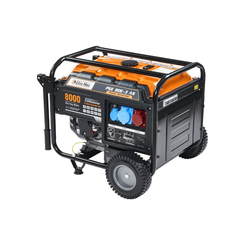 Groupe électrogène AVR triphasé 6000w Oleo Mac OM PGE 80E-3 DCS