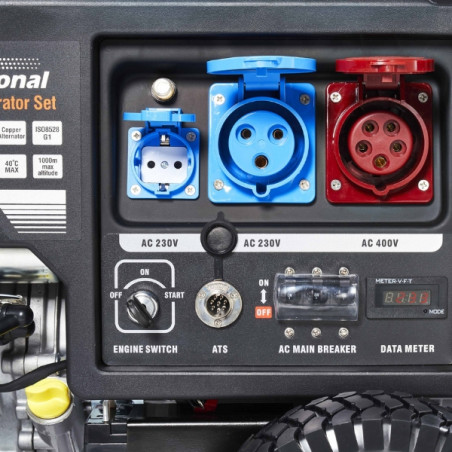 Groupe électrogène AVR triphasé 6000w Oleo Mac OM PGE 80E-3 DCS