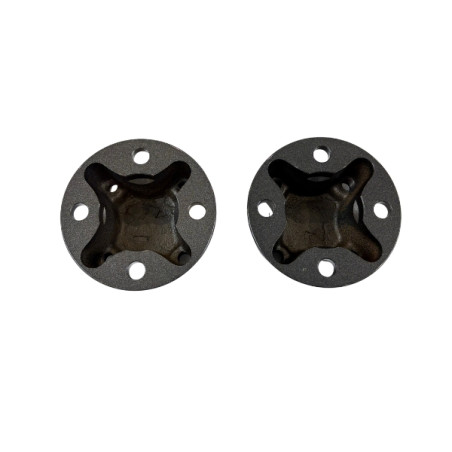 Paire de moyeux de roue fixe 50 mm, pour motoculteur STAUB