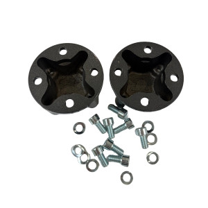 Paire de moyeux de roue fixe 50 mm, pour motoculteur STAUB