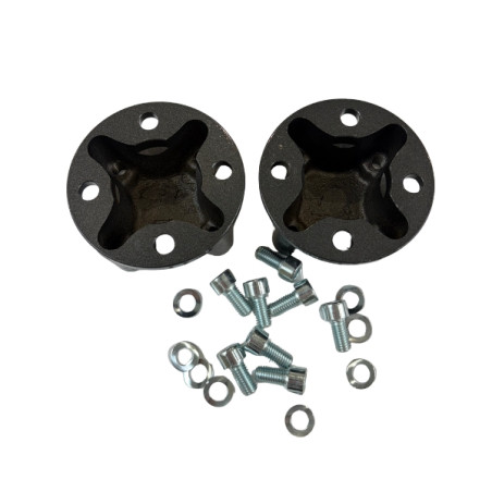 Paire de moyeux de roue fixe 50 mm, pour motoculteur STAUB