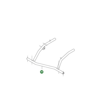 Chassis tubulaire coupe autoportée Husqvarna Rider - 522451901