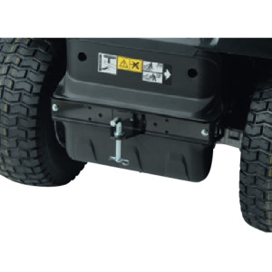 Crochet attelage pour autoportée Cub Cadet LT avec ramassage intégré