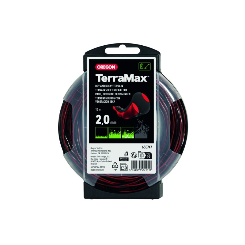 Fil débroussailleuse nylon Oregon Terramax 2,0 mm 97m - 655748