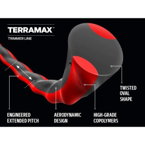 Fil débroussailleuse nylon Oregon Terramax 2,4 mm 208m - 655751