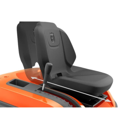 Tracteur tondeuse bac de ramassage Husqvarna TC220T coupe 108cm