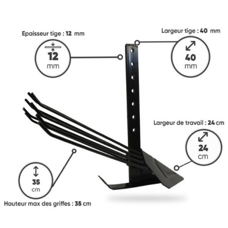 Arracheuse pomme de terre universelle pour motoculteur