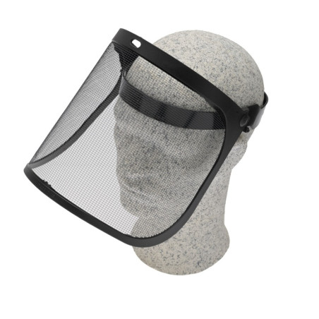 Visiere protection grillagée avec sangle
