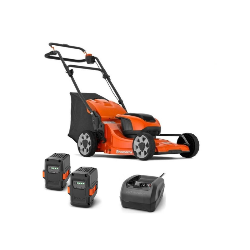 Tondeuse à batterie Husqvarna LC142iS - Pack 2 batteries - autotractée coupe 42cm