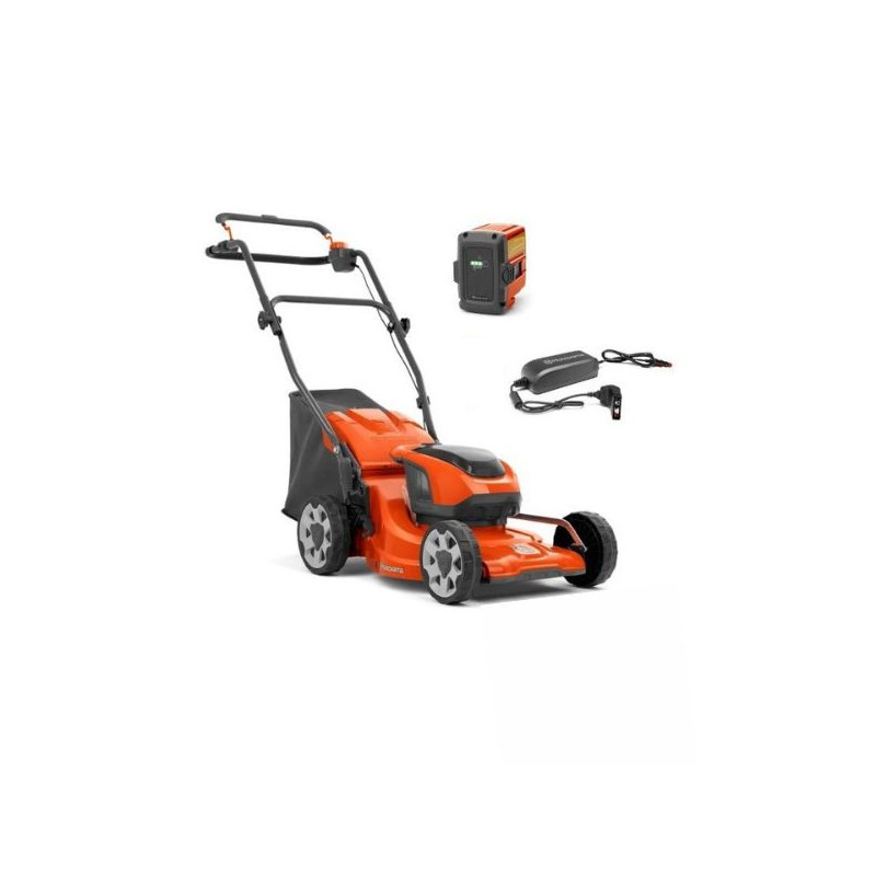 Pack tondeuse à batterie poussée Husqvarna LC137i - coupe 37cm