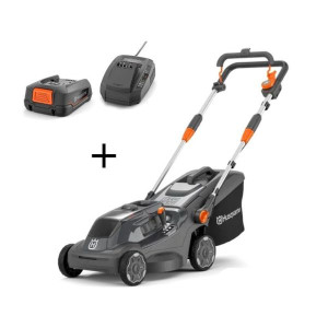 Tondeuse à gazon Aspire Husqvarna LC34-P4A, coupe 34cm, pack batterie P4A18-B72