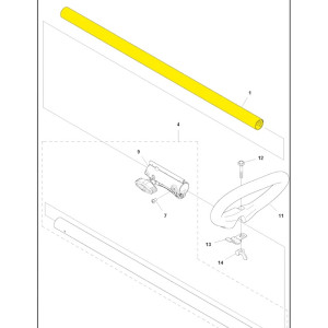Tube protection transmission débroussailleuse Mc Culloch - 578910201
