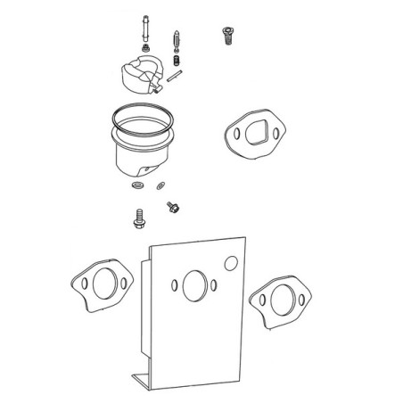 Kit réparation carburateur moteur tondeuse Emak