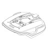 Carter principal tondeuse robot Husqvarna 260ACX, 265ACX modal atc