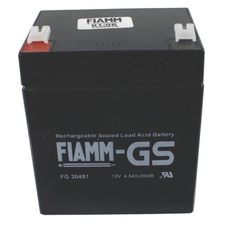 BATTERY FIAMM 12V 4,5AH  FG20451 CABLE