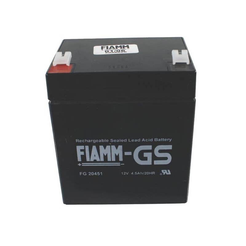 BATTERY FIAMM 12V 4,5AH  FG20451 CABLE