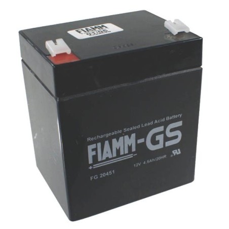 BATTERY FIAMM 12V 4,5AH  FG20451 CABLE