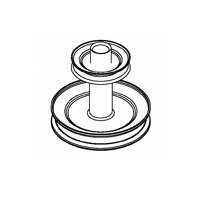 Poulie double tracteur tondeuse MTD