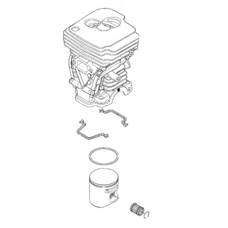 Cylindre piston tronçonneuse Husqvarna