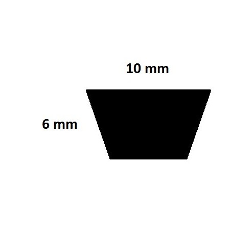 Courroie lisse trapézoïdale Z145