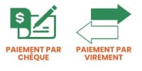 paiement par virement et cheque